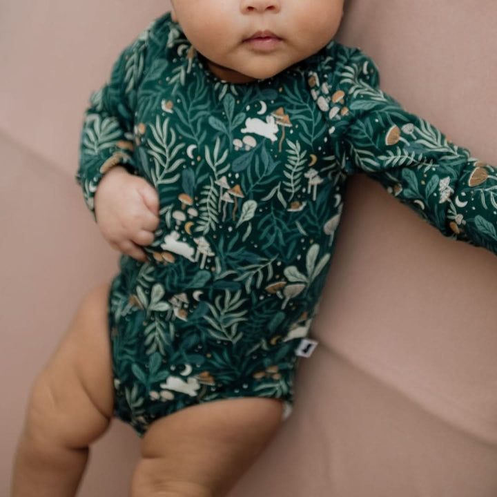 Bamboo Baby Long-Sleeved Bodysuit | Night Sky