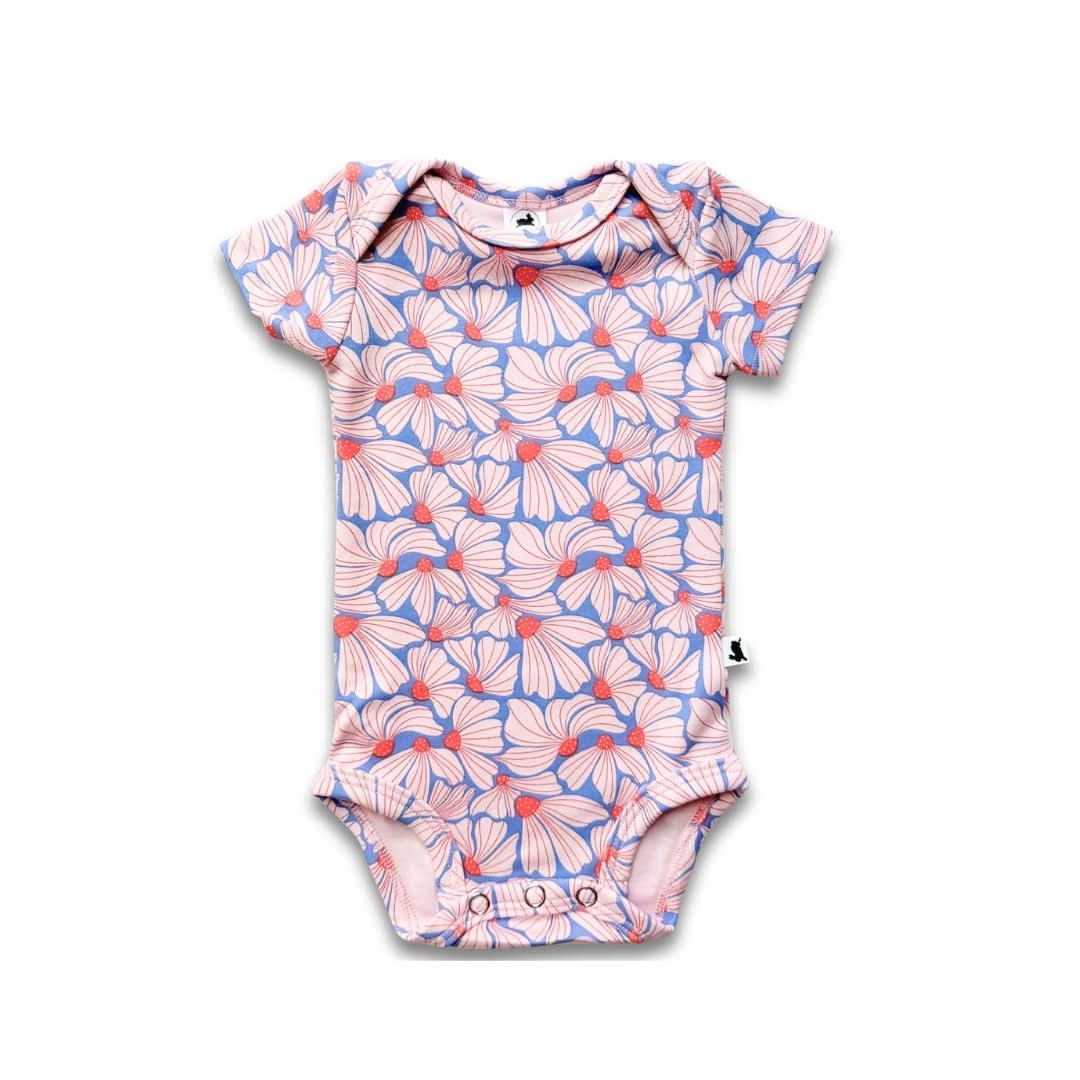 Bamboo Baby Short-Sleeved Bodysuit | Saltwater Floral