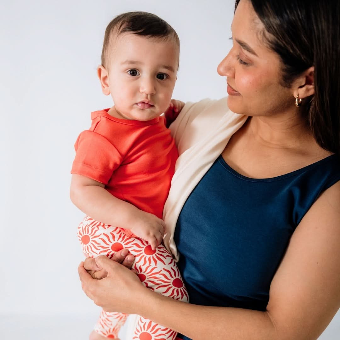 Bamboo Baby Short-Sleeved Bodysuit | Saltwater Floral
