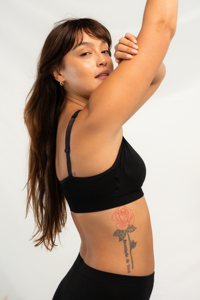 Everyday Bamboo Bralette - Black