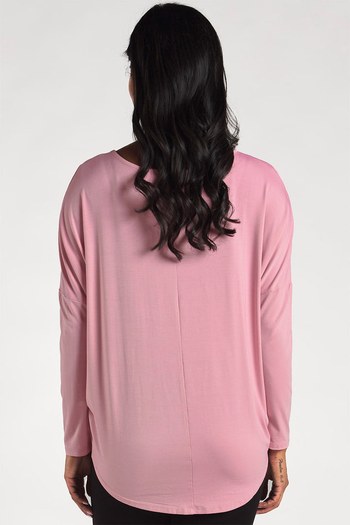 terrera womens pink bamboo long sleeve top canada