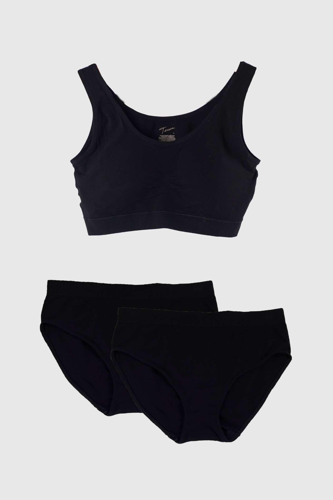 terrera womens black bamboo underwear and bra canada