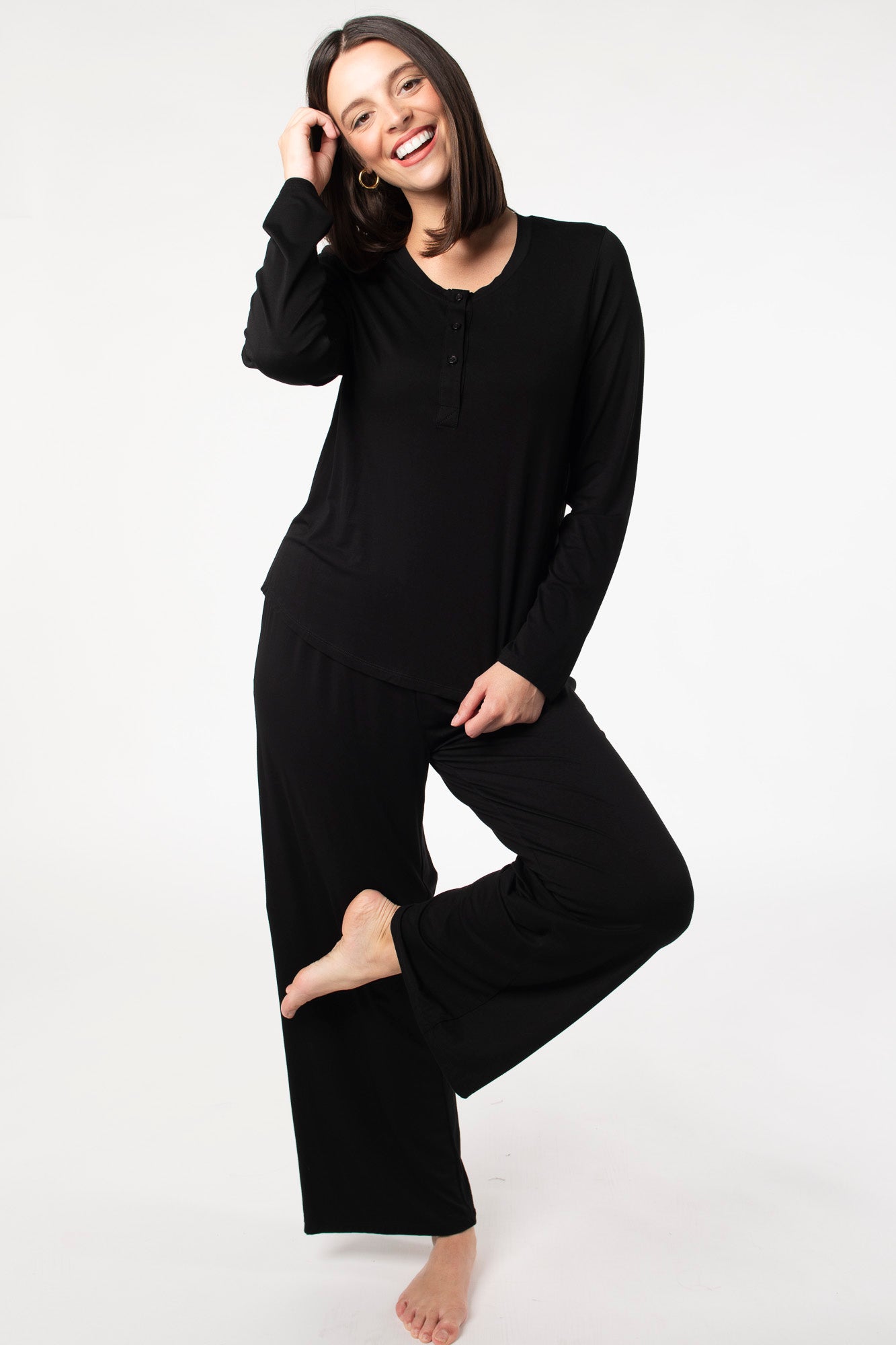 Terrera bamboo pajama set made from a soft bamboo fabric for a luxurious sleepwear experience. 