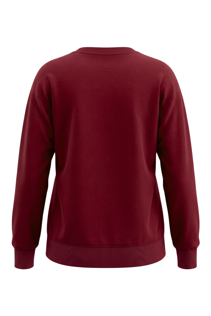 CozySoft Elena Bamboo Sweatshirt - Crimson