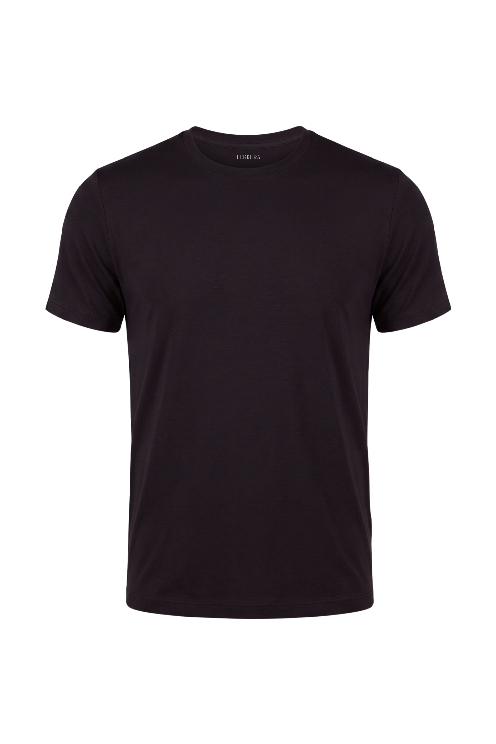 Lawrence Crew Neck Bamboo Tee - Dark Chocolate