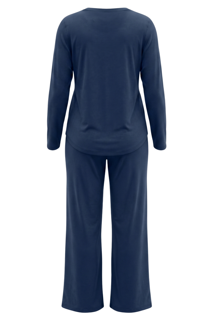 Lola Bamboo Lounge Set - Steel Blue
