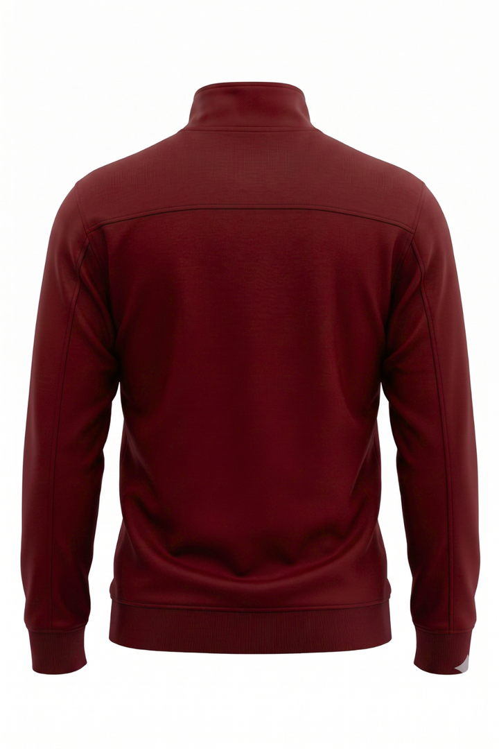 CozySoft Luca Bamboo Quarter Zip Sweatshirt - Crimson