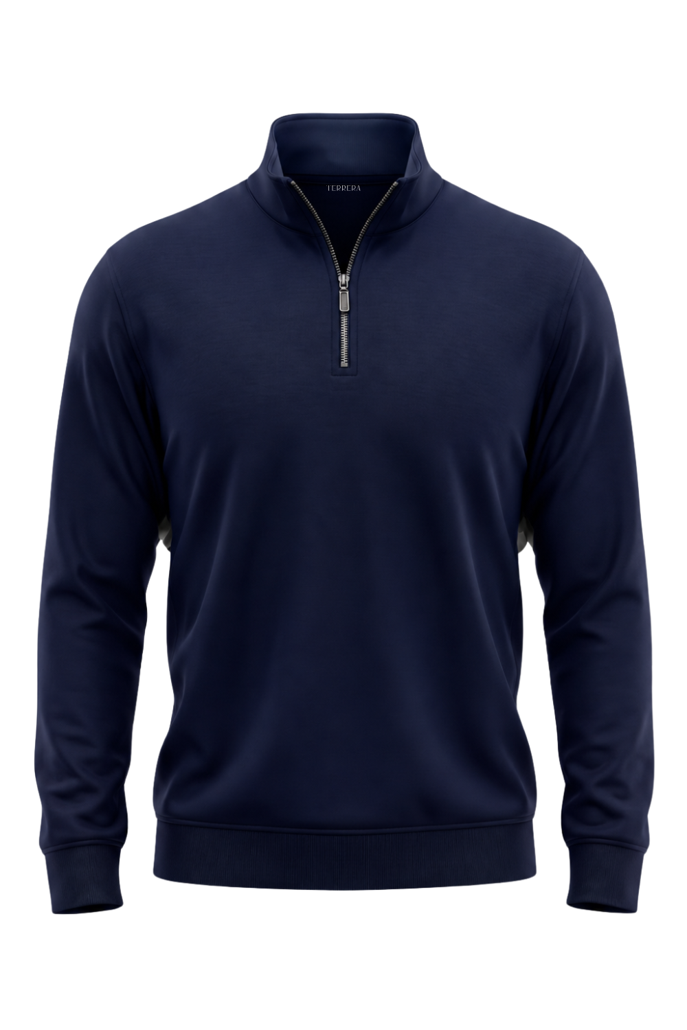 CozySoft Luca Bamboo Quarter Zip Sweatshirt - Navy Blue