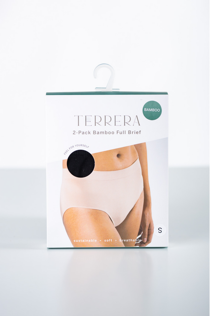 Essential Bralette and Full Brief Underwear - Black