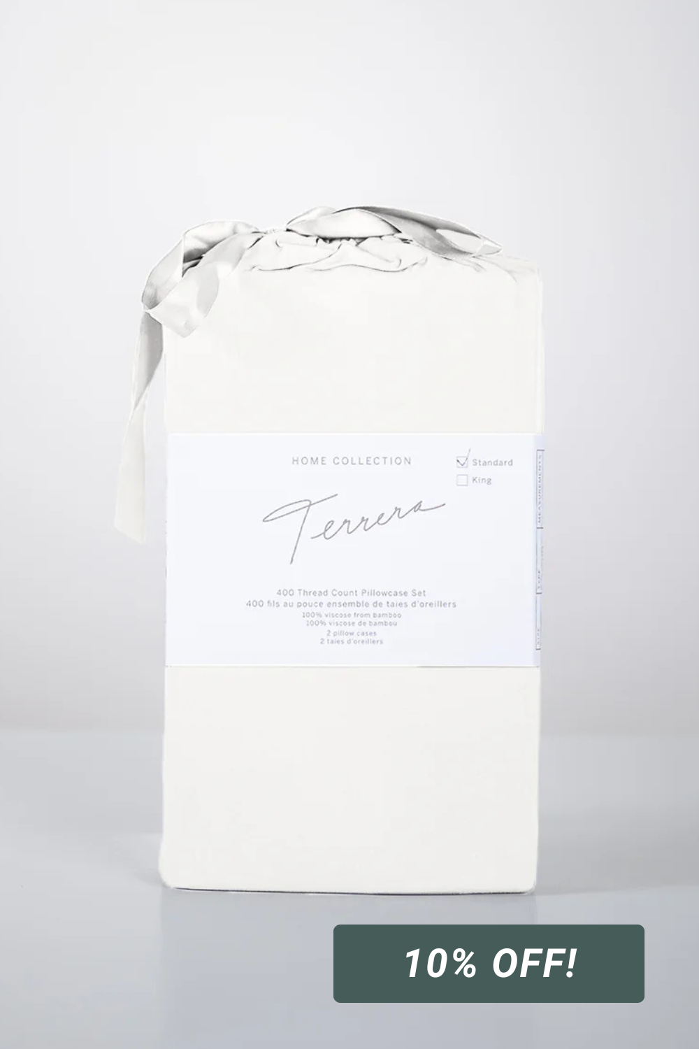 Bamboo Pillowcase Set - Pearl