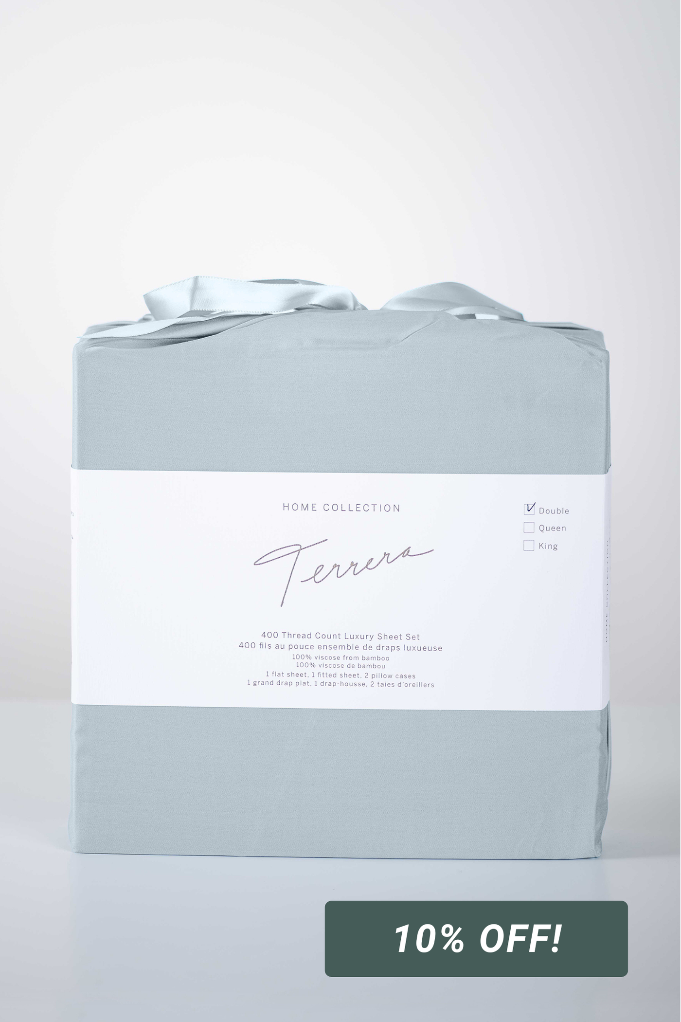 Bamboo Sheet Set - Ice Blue