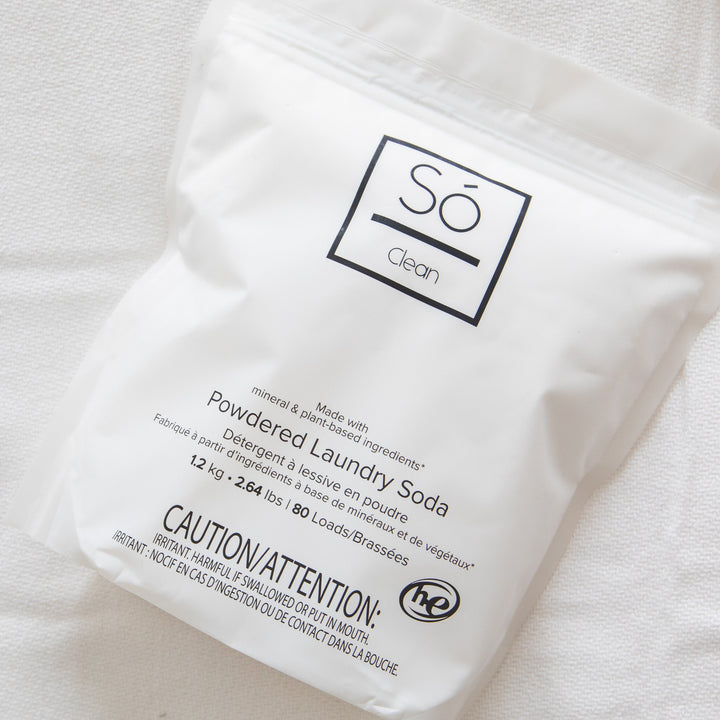 clean - powdered laundry soda