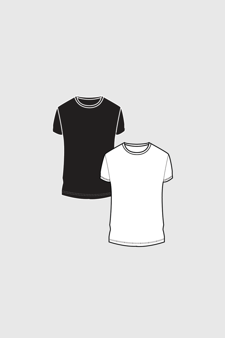 Lawrence Crew Neck Bundle (Black and White)
