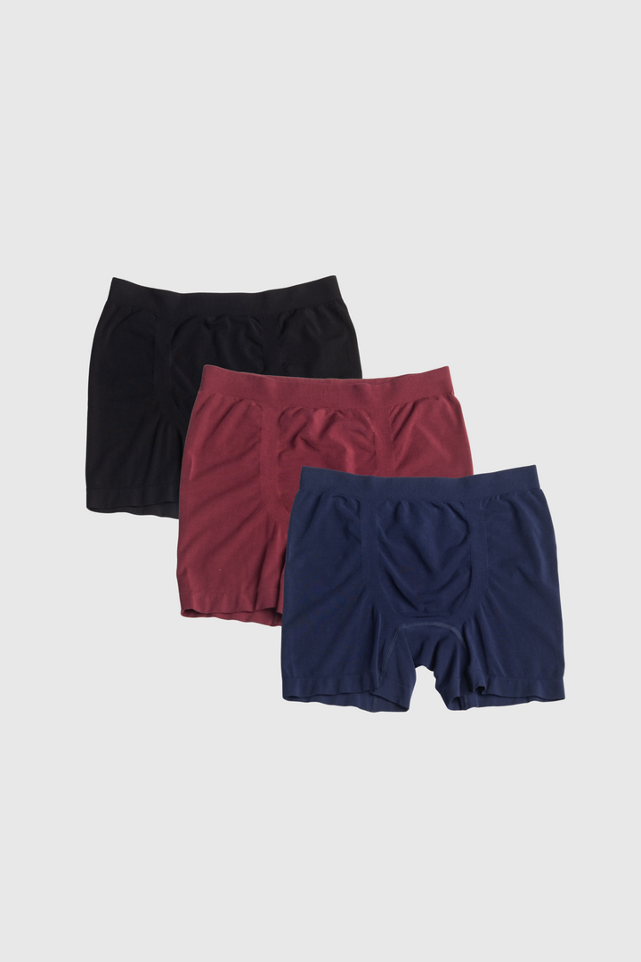 Men’s Boxer Brief Bundle – Black, Maroon, Ink
