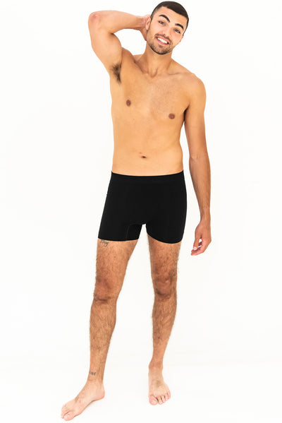 Men's Bamboo Boxer Brief - Black