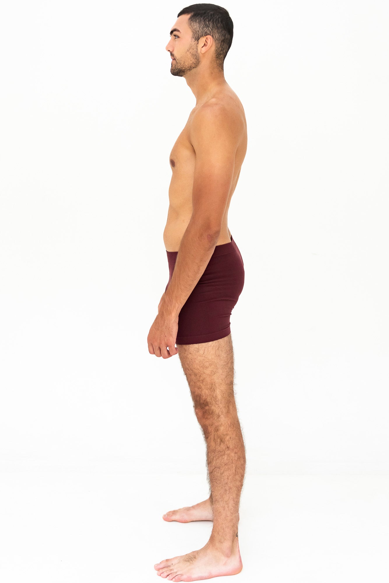 Men's Bamboo Boxer Brief - Maroon