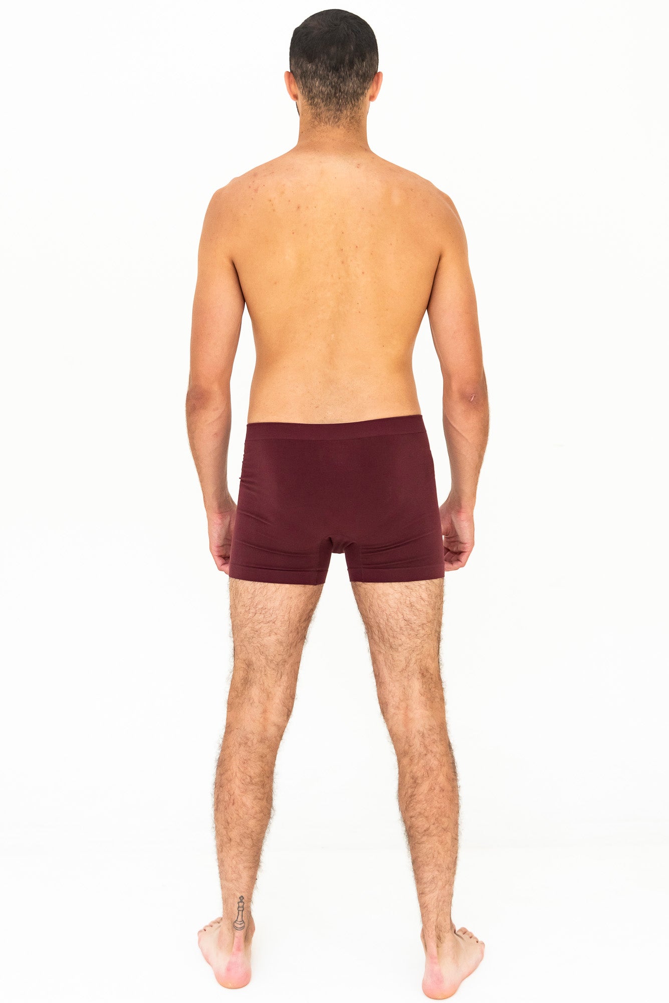 Men's Bamboo Boxer Brief - Maroon