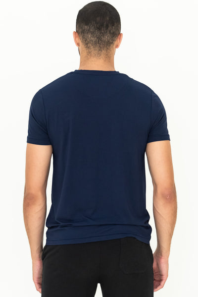 Lawrence Crew Neck Bamboo Tee - Ink