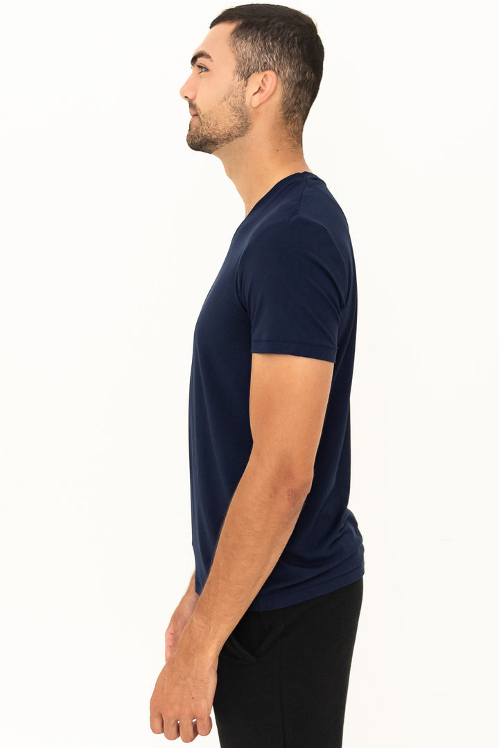 Huron V-Neck Bamboo Tee - Ink