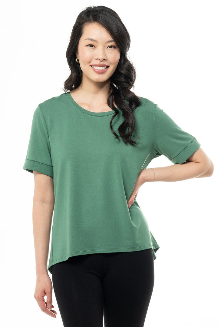 terrera womens forest green bamboo tops canada