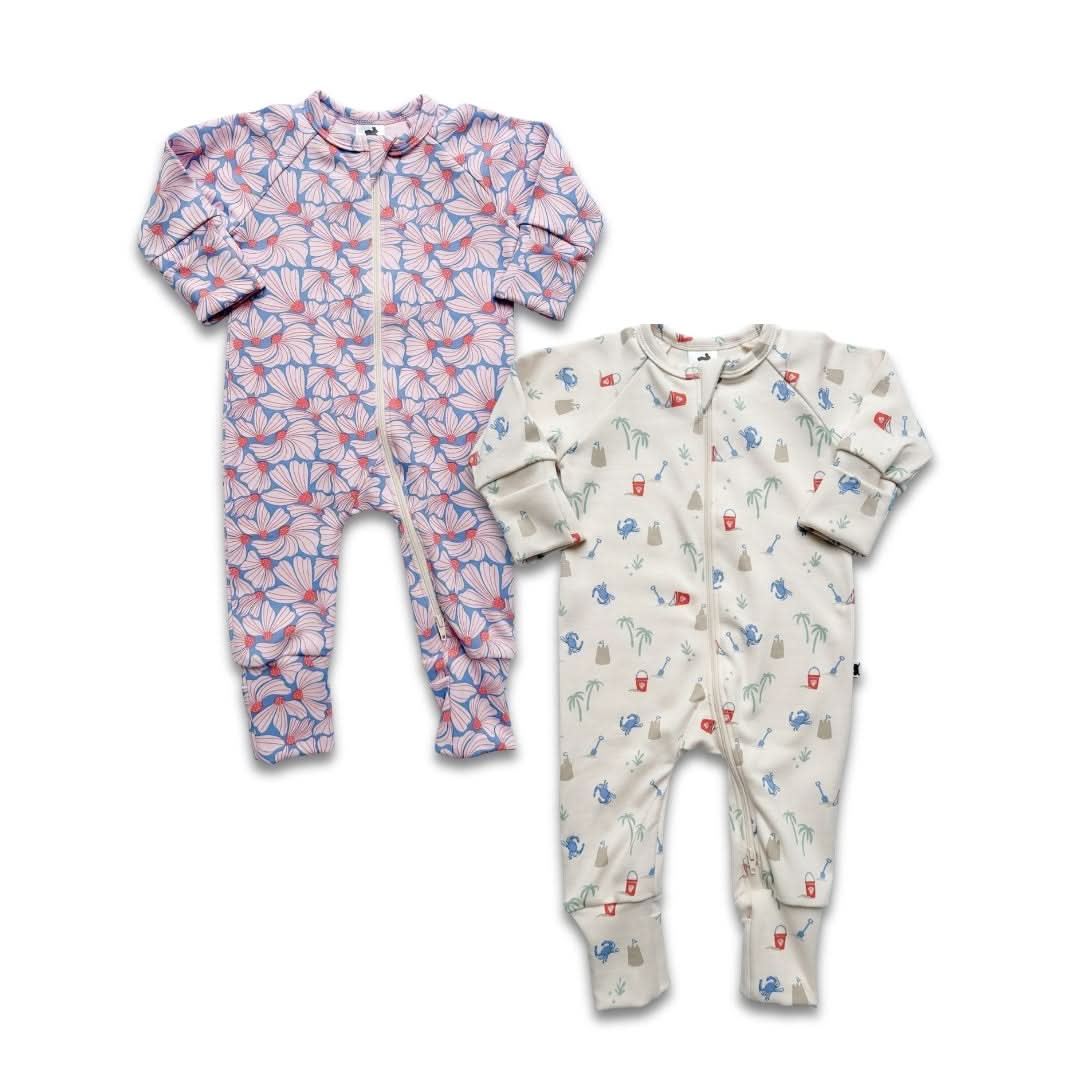 Bamboo Baby Zipper Footed Bodysuit | Digging It