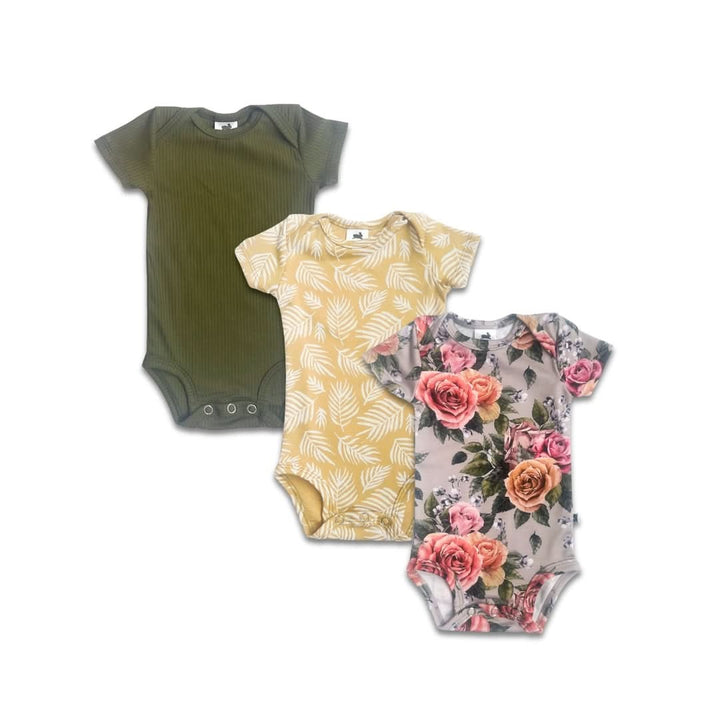 Baby Bamboo Bodysuit | Palm Fronds