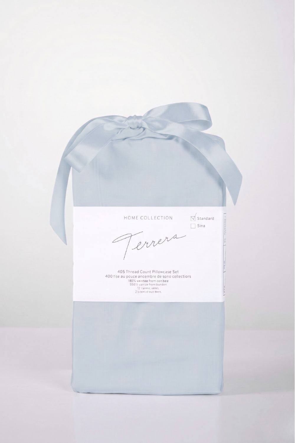 Bamboo Pillow Case Set - Ice Blue