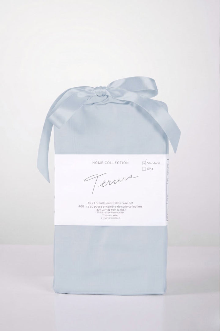 Bamboo Pillow Case Set - Ice Blue