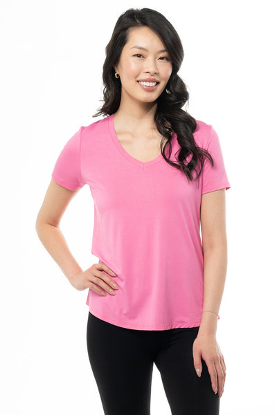 terrera womens pink bamboo t-shirt canada
