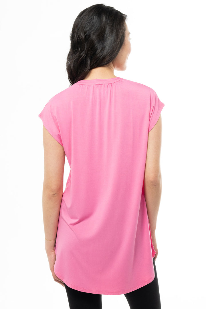 terrera womens pink bamboo tunic tops canada