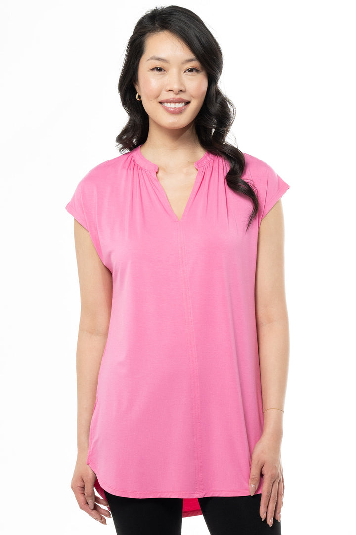 terrera womens pink bamboo tunic tops canada