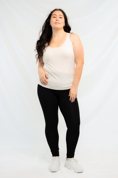 Effortless Bamboo Bra Tank - Cream