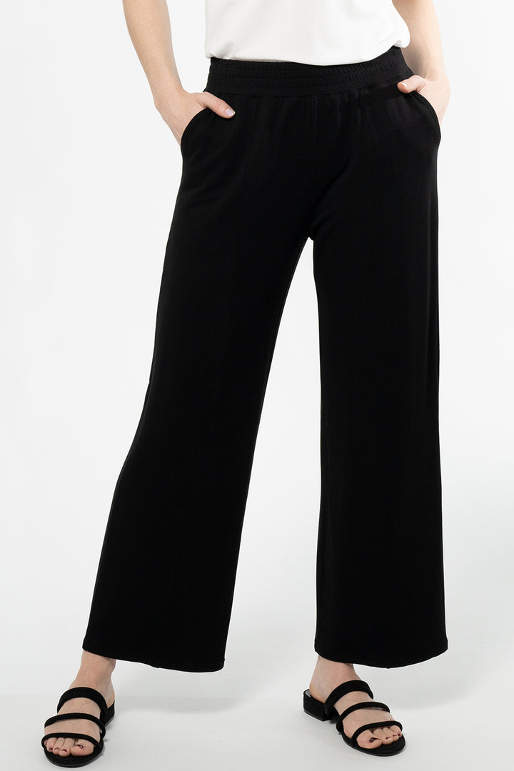 terrera womens black bamboo straight leg pant canada
