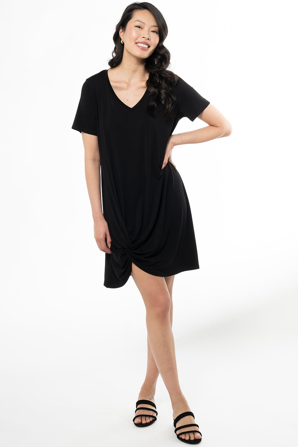 terrera womens black bamboo dress canada