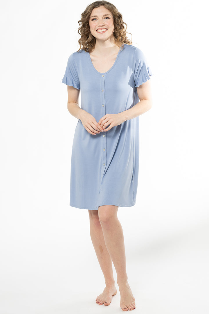terrera womens light blue bamboo pajamas canada