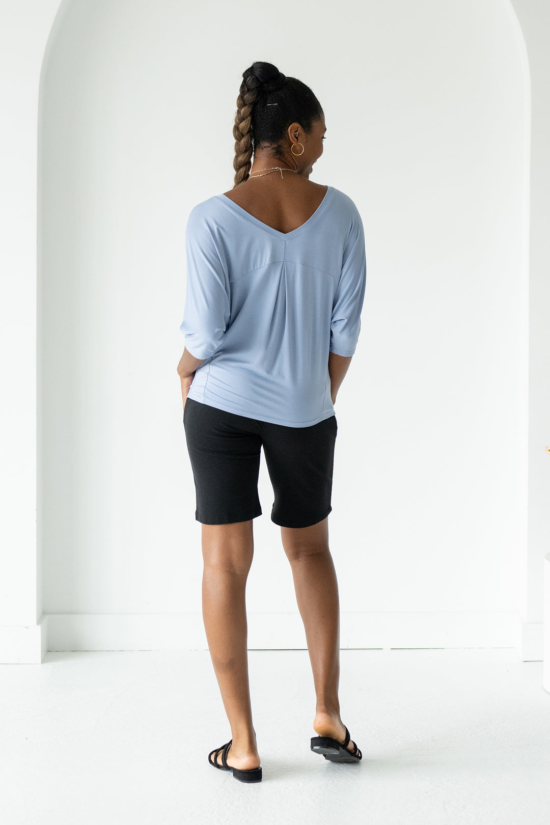 terrera womens light blue bamboo tops canada