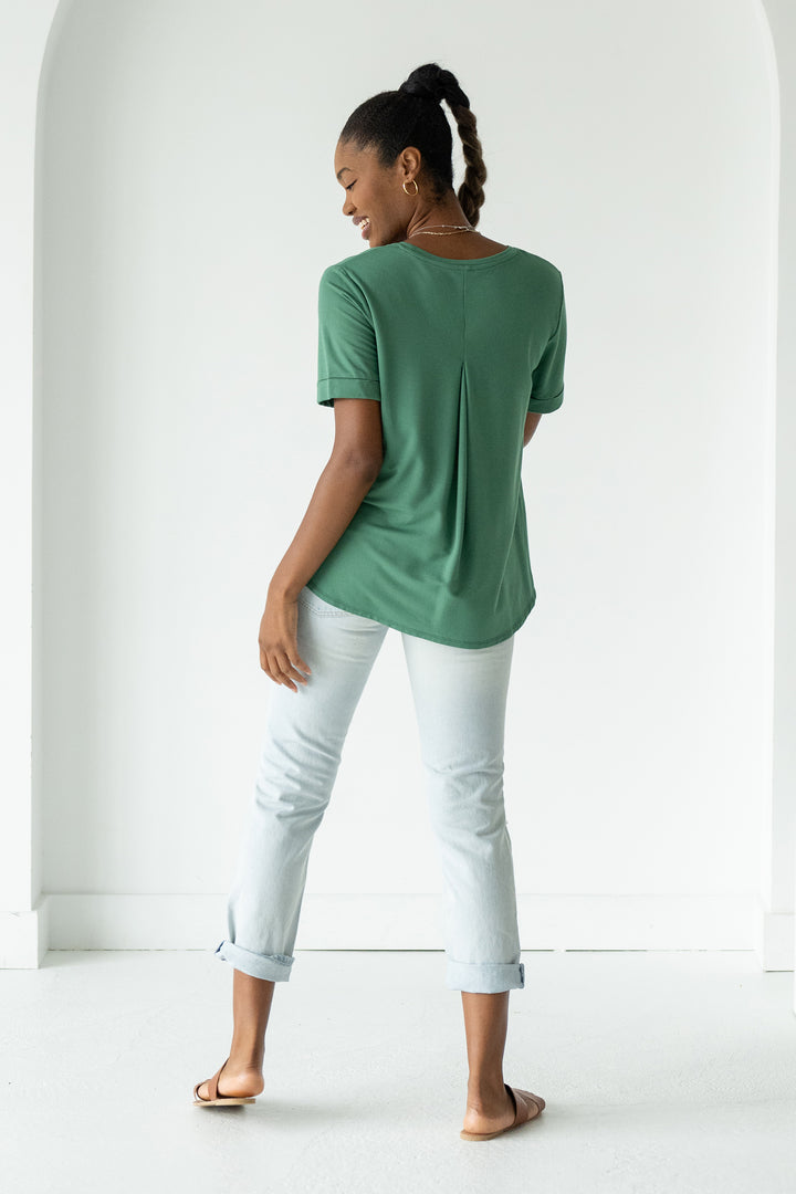 terrera womens forest green bamboo tops canada