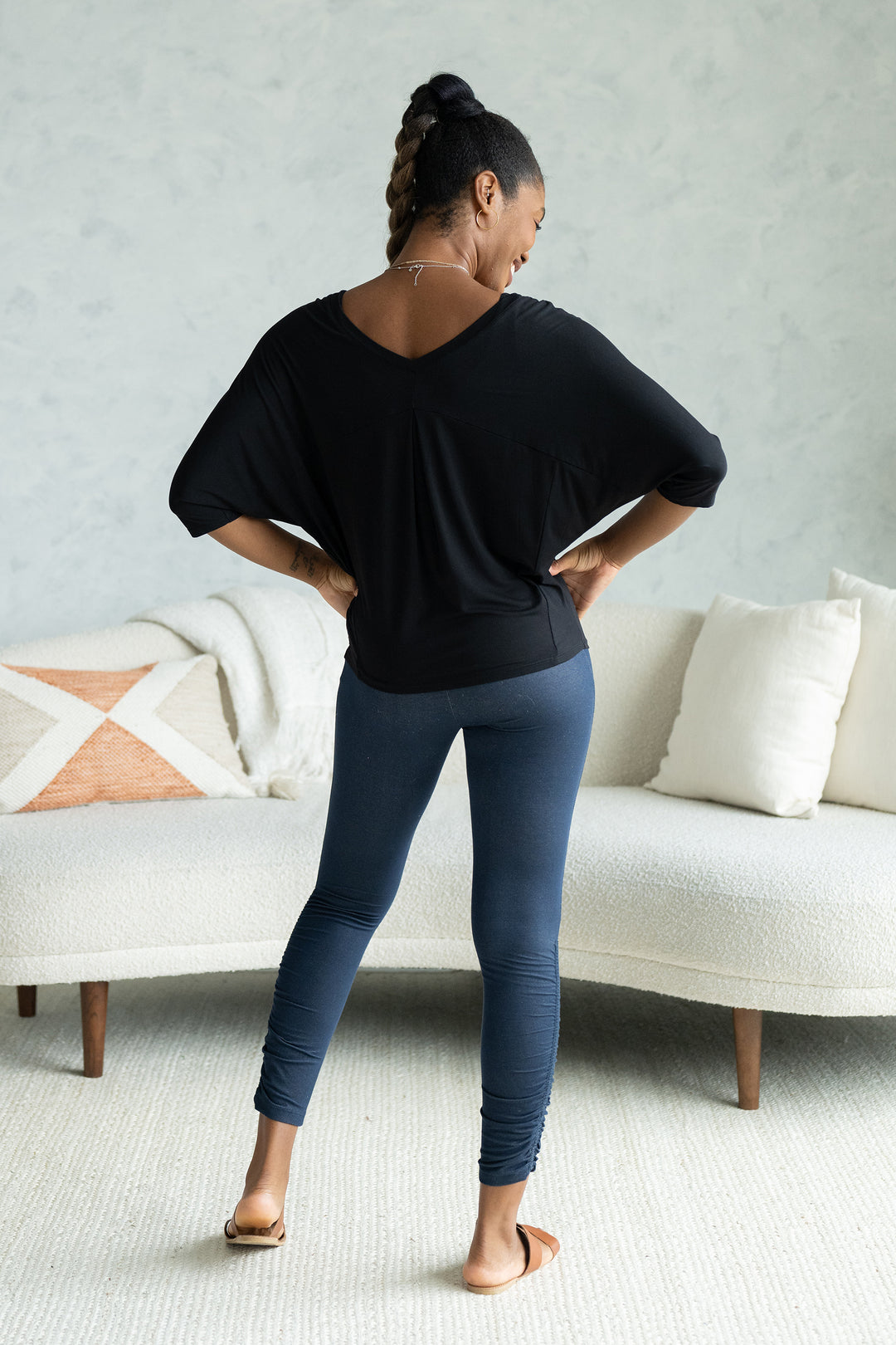 terrera womens black bamboo tops canada