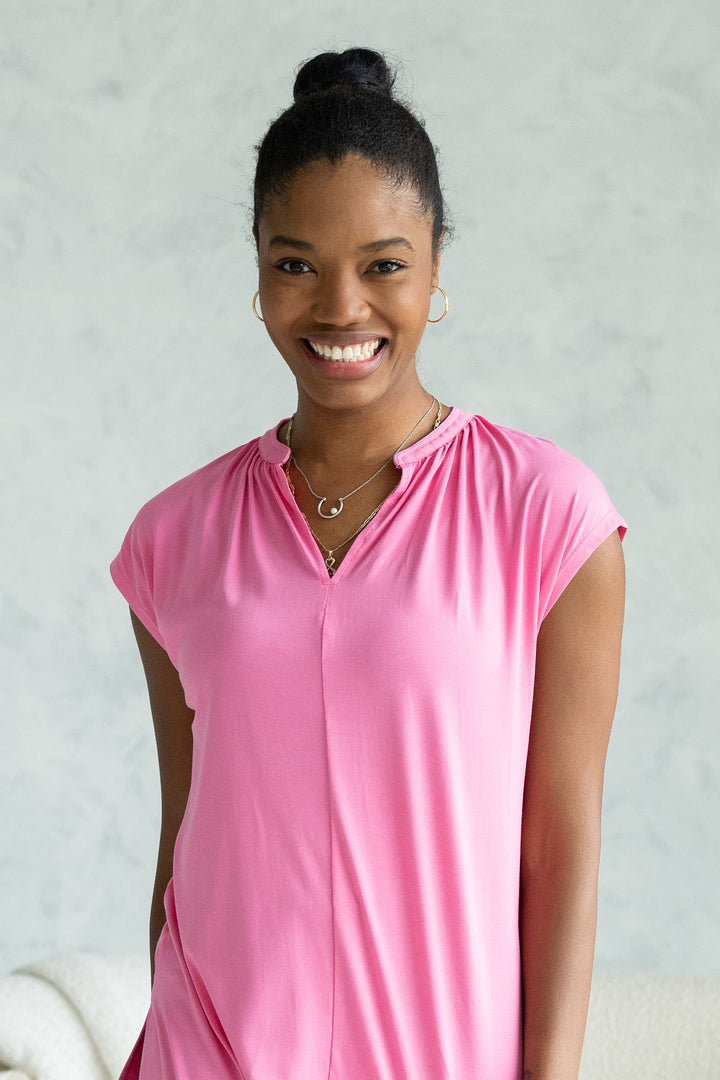 terrera womens pink bamboo tunic tops canada