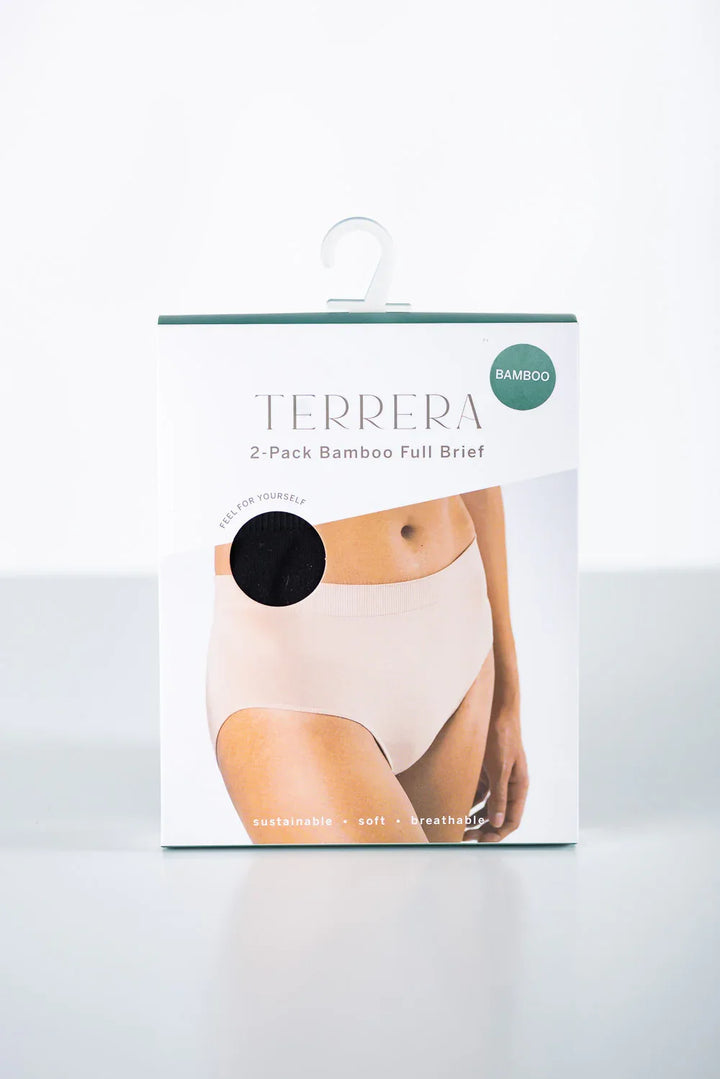 2-Pack Full Brief Bamboo Underwear - Black - Terrera