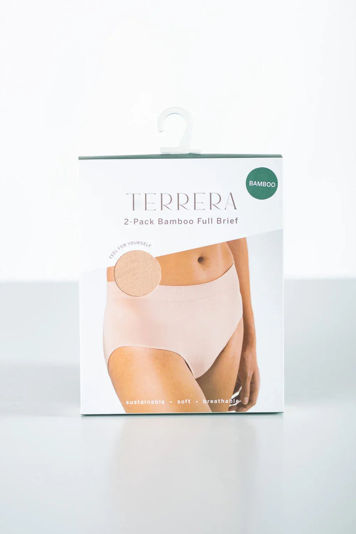2-Pack Full Brief Bamboo Underwear - Beige - Terrera