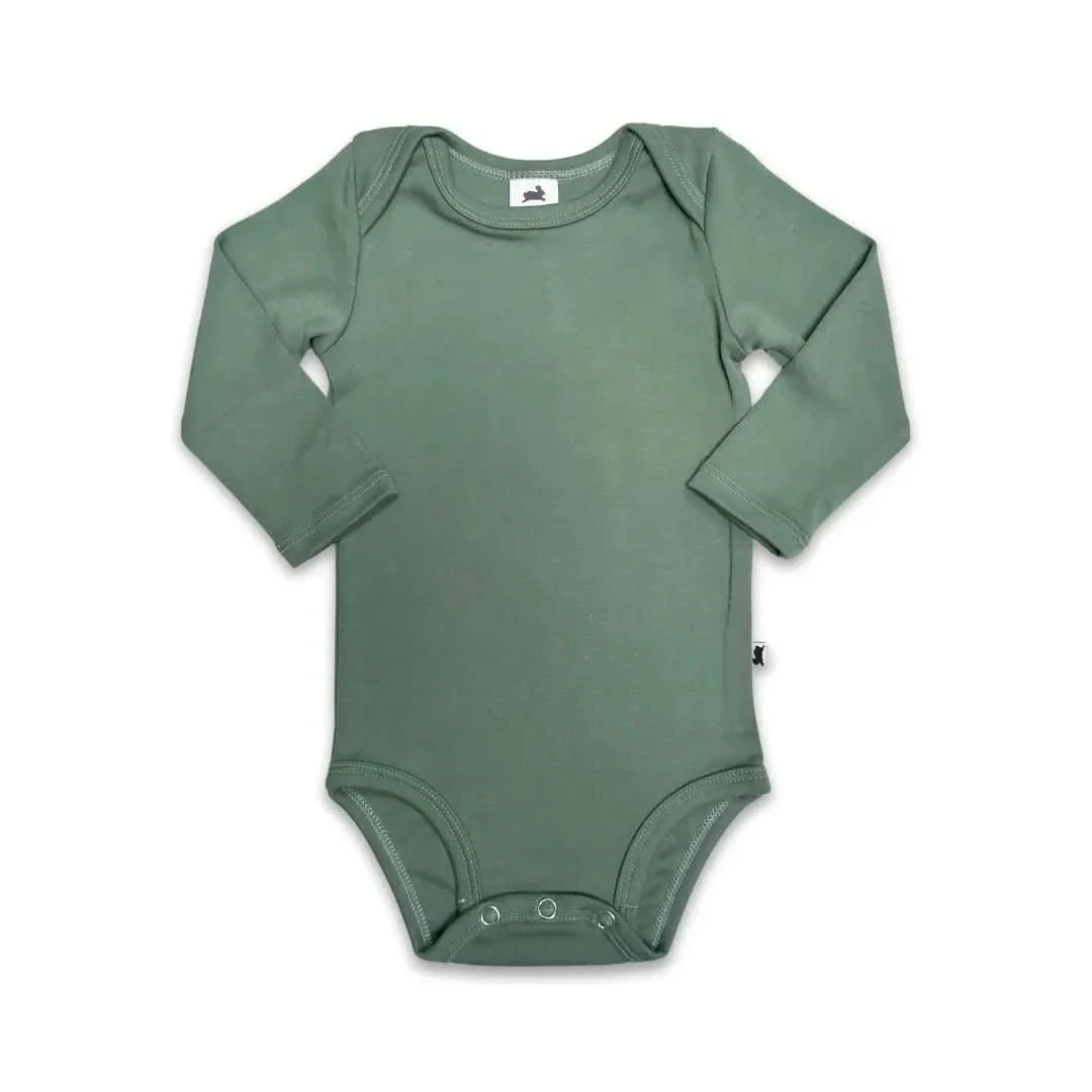 Baby Long-Sleeve Bamboo Bodysuit | Burnt Brick