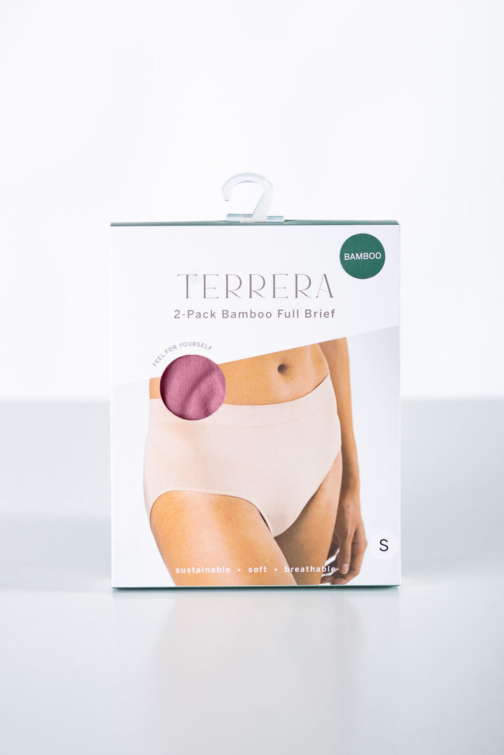 Terrera bamboo full brief packaging on a white background