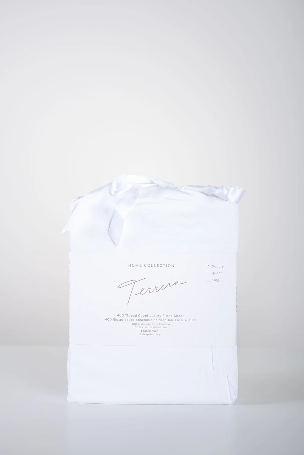 Bamboo Fitted Sheet - White - Terrera