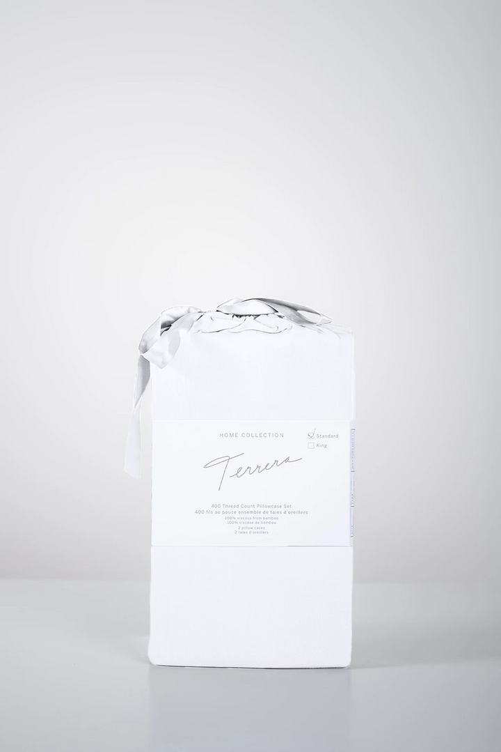 terrera white bamboo pillowcase set canada