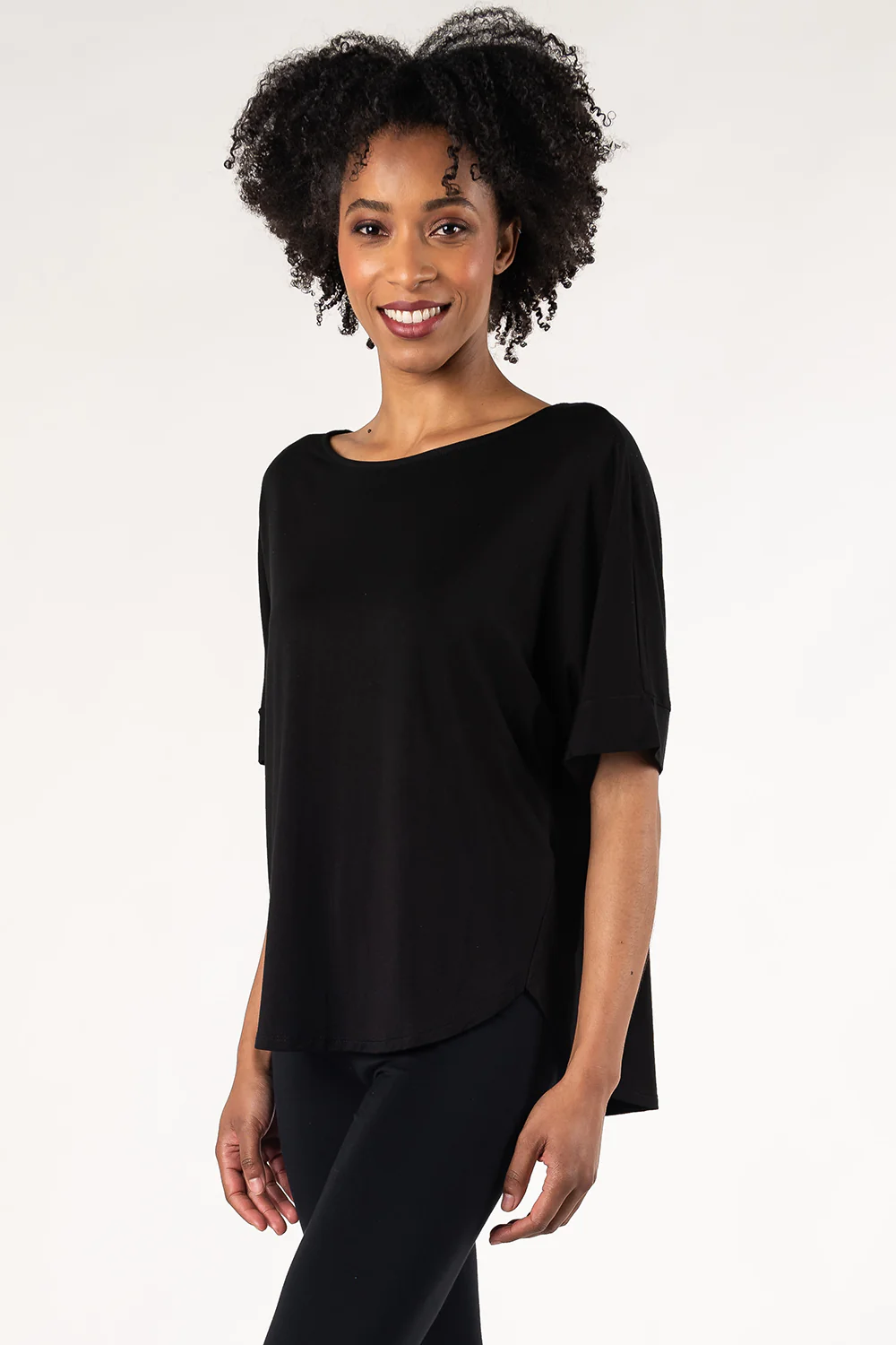 Laura Relaxed-Fit Blouse - Black