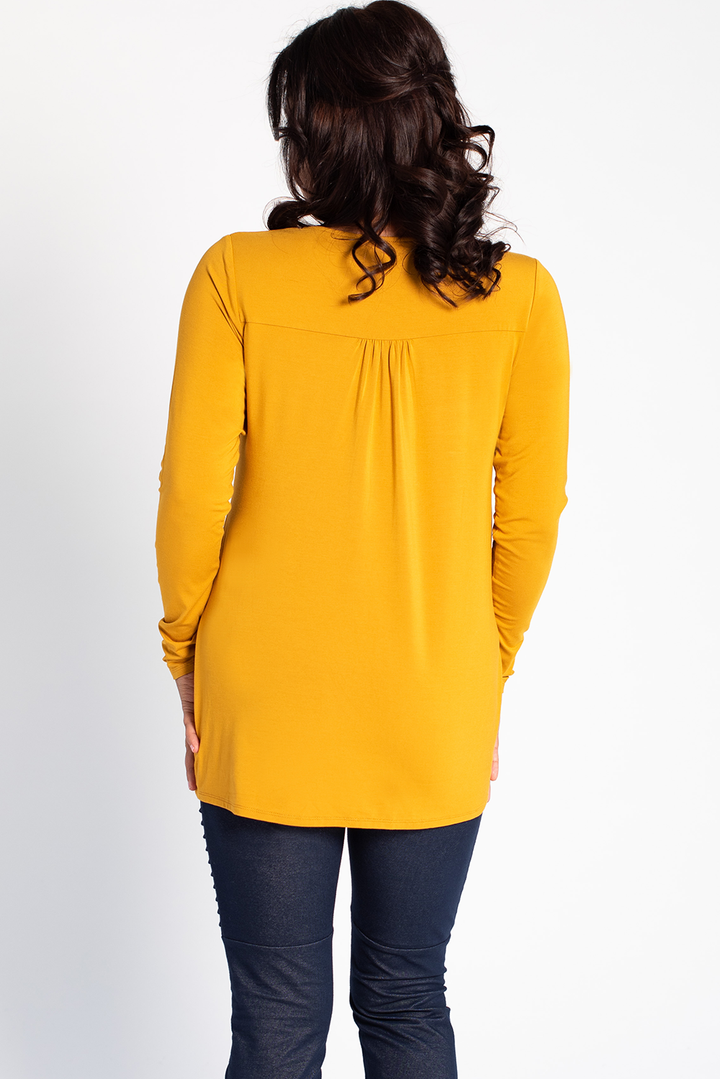 Kara Square Neck Bamboo Top - Harvest Gold - Terrera