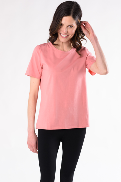 terrera womens petal pink organic cotton bamboo t-shirt canada