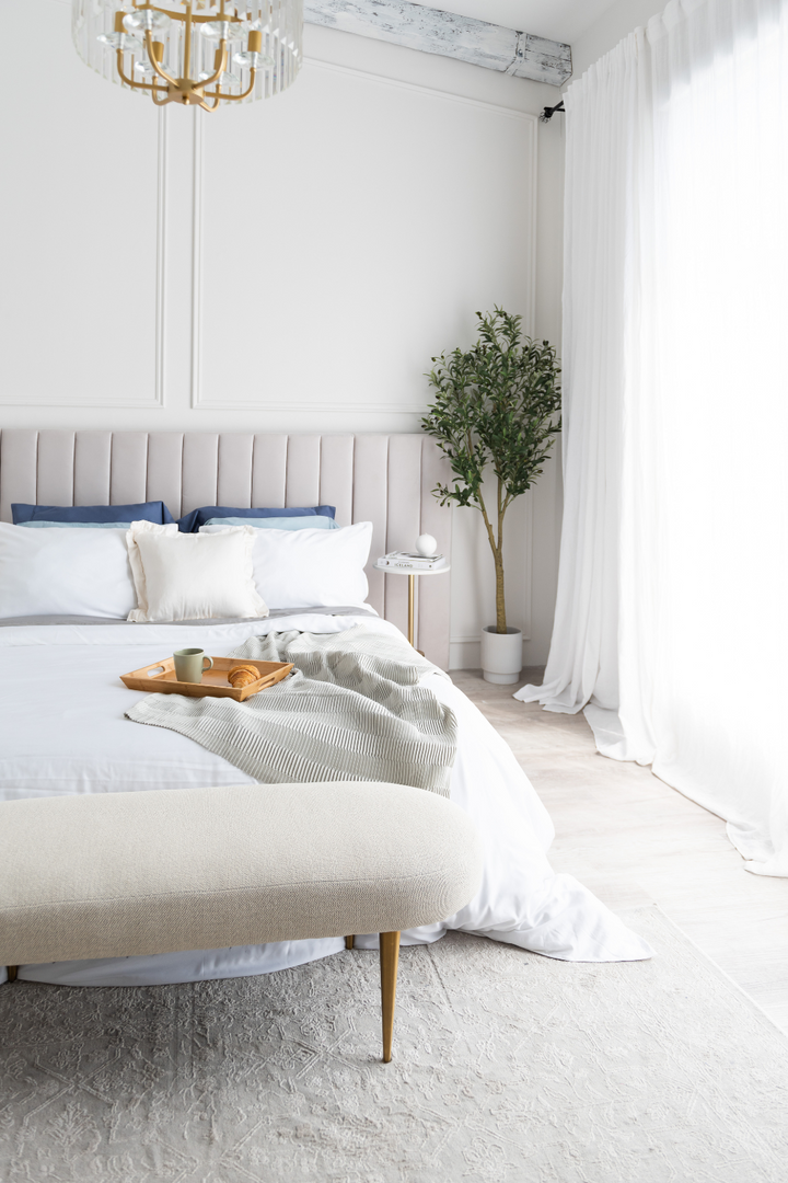 3-Piece Solid Bamboo Duvet Cover Set - White - Terrera