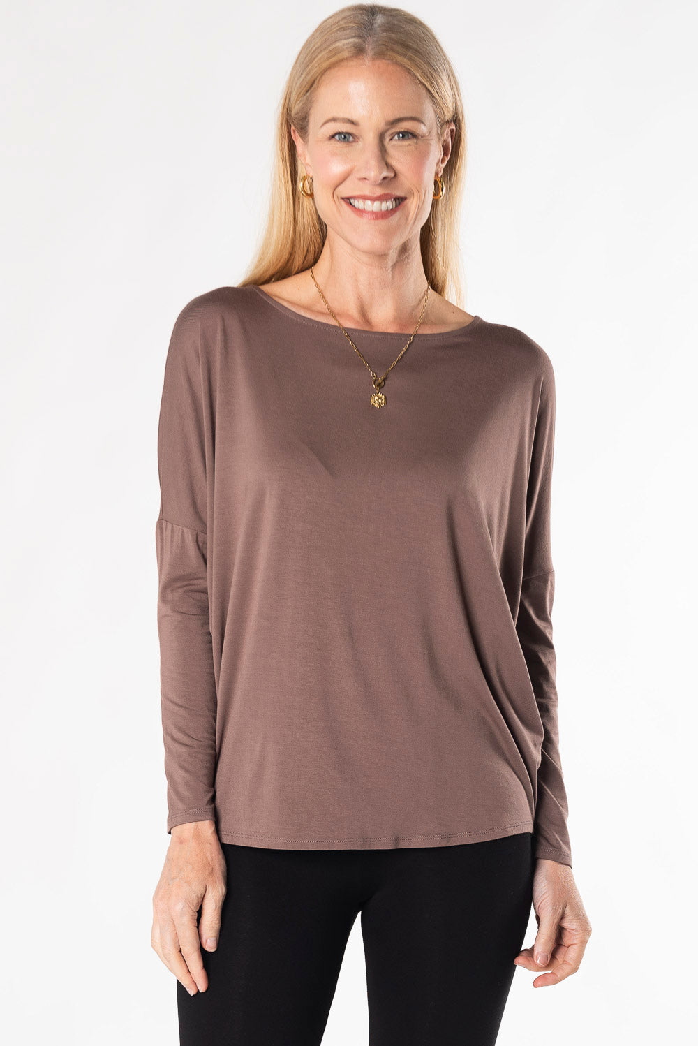 Bridget Dolman Bamboo Top - Latte - Terrera